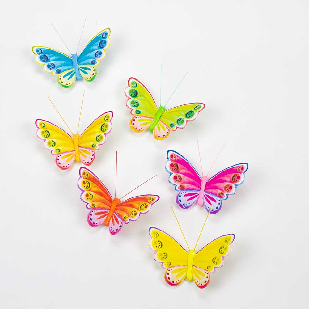 3.25" PAINTED BUTTERFLY
