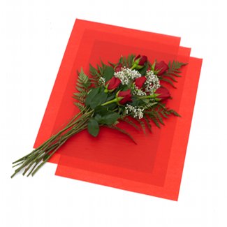 18" X 24" WAX PAPER,RED