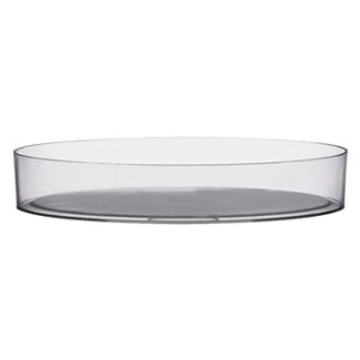 8" PLASTIC TRAYS,CLEAR