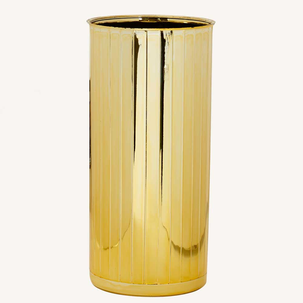 10"x4.75" Metallic Vase Floral Supply Syndicate Floral Gift Basket