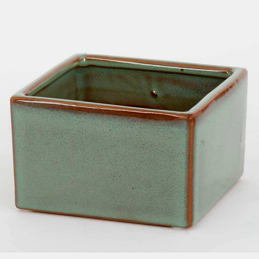 5" SQUARE CERAMIC,SAGE