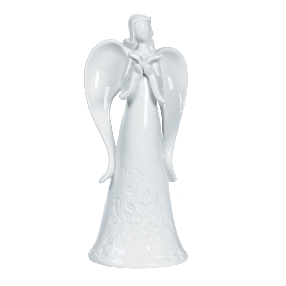 10" WHITE ANGEL POTTERY