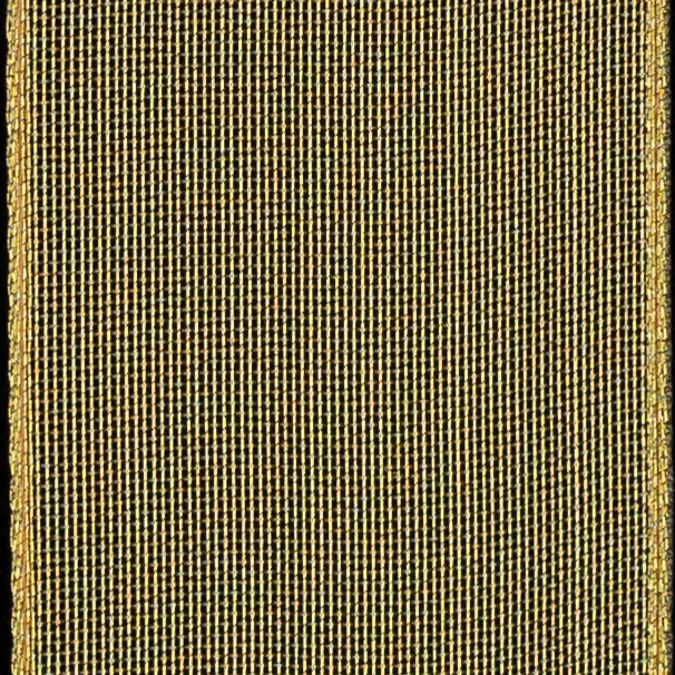 9/16" WIRED SHEER METALLIC,GOLD