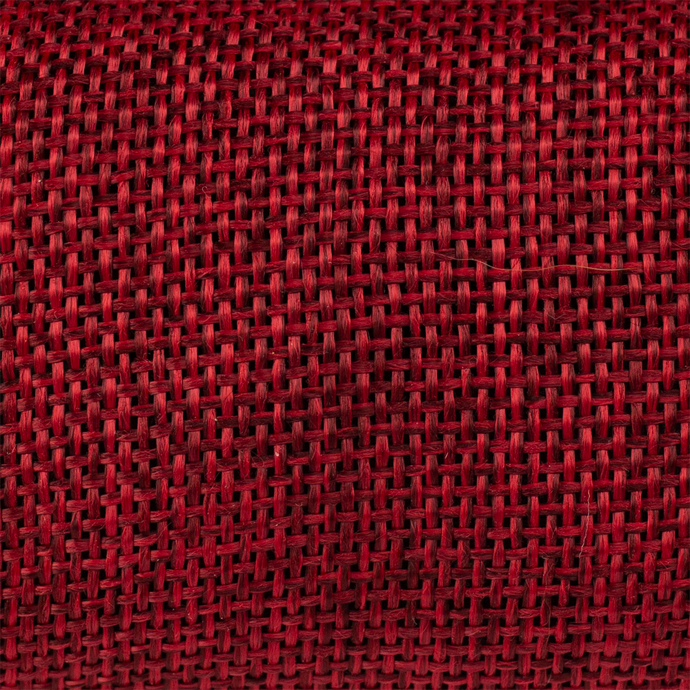 2 1/2" WIRED BURLAP,RED