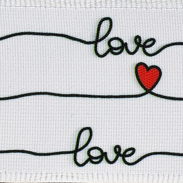 1 3/8" SATIN MONET,LOVE