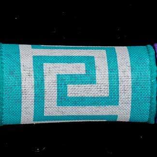 2 1/2" WIRED GRECIAN,AQUA