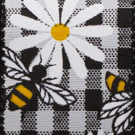 1 3/8" WIRED HONEY BEES,BLACK