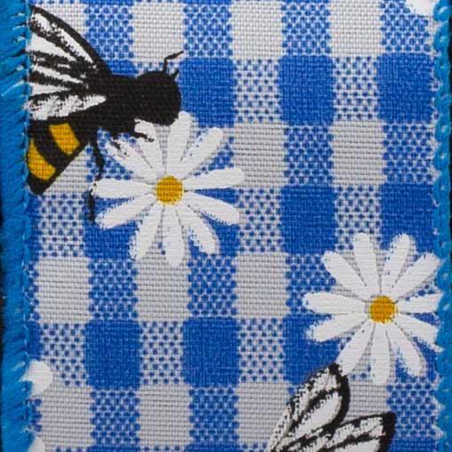 1 3/8" WIRED HONEY BEES,BLUE