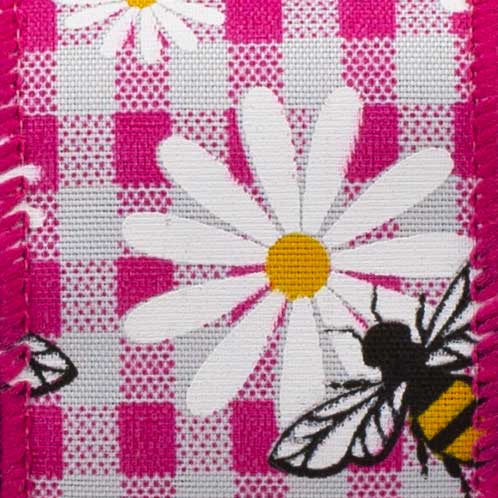 1 3/8" WIRED HONEY BEES,PINK