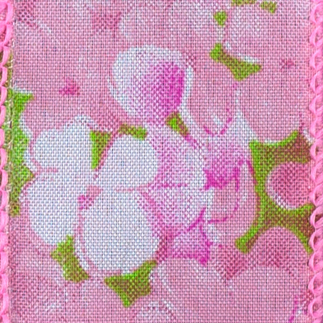 1 3/8" WIRED SPRING FLORAL,PINK