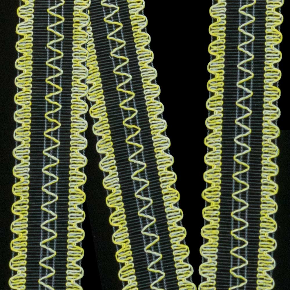 17MM SCALLOPED CURLS,YEL