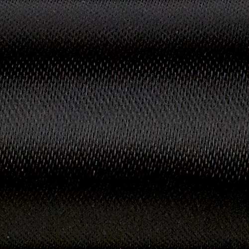 1 3/8" WIRED DBL FACED SATIN,BLACK