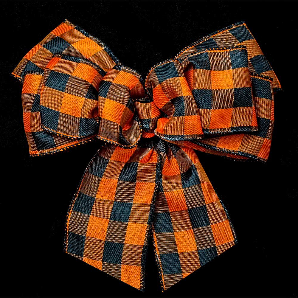 2 1/2" WIRED BUFFALO PLAID RIBBON