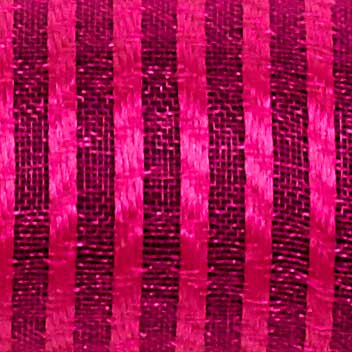 1 3/8" WIRED SHEER STRIPES,HOT PINK
