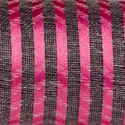 1 3/8" WIRED SHEER STRIPES,PINK