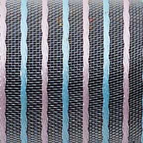 1 3/8" WIRED SHEER STRIPES,PINK/BLUE