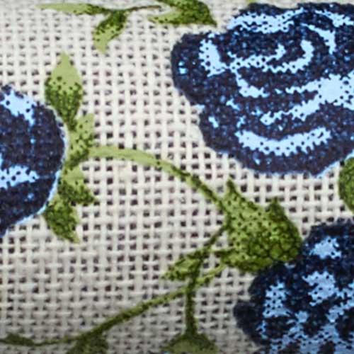 1 3/8" WIRED GARDEN ROSES,BLUE NAT