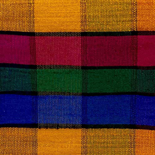 2 1/2" WIRED DUPIONI PLAID, RAINBOW