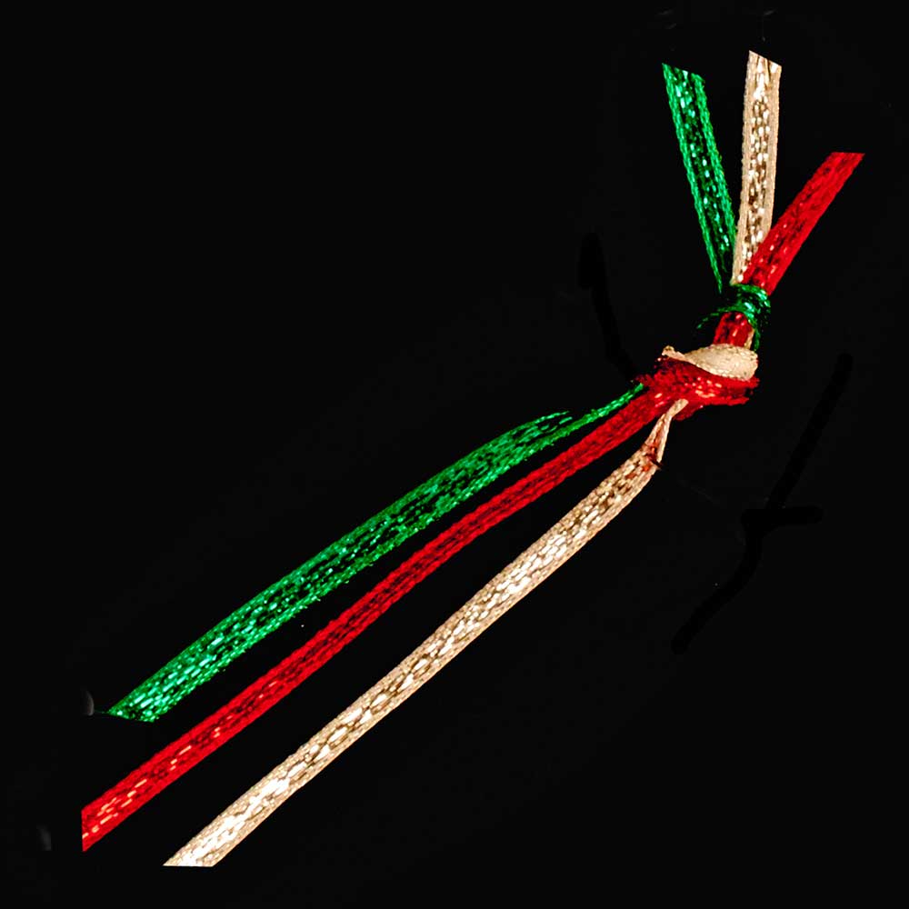 1/8" HOLIDAY TIE,RED/GRN LD