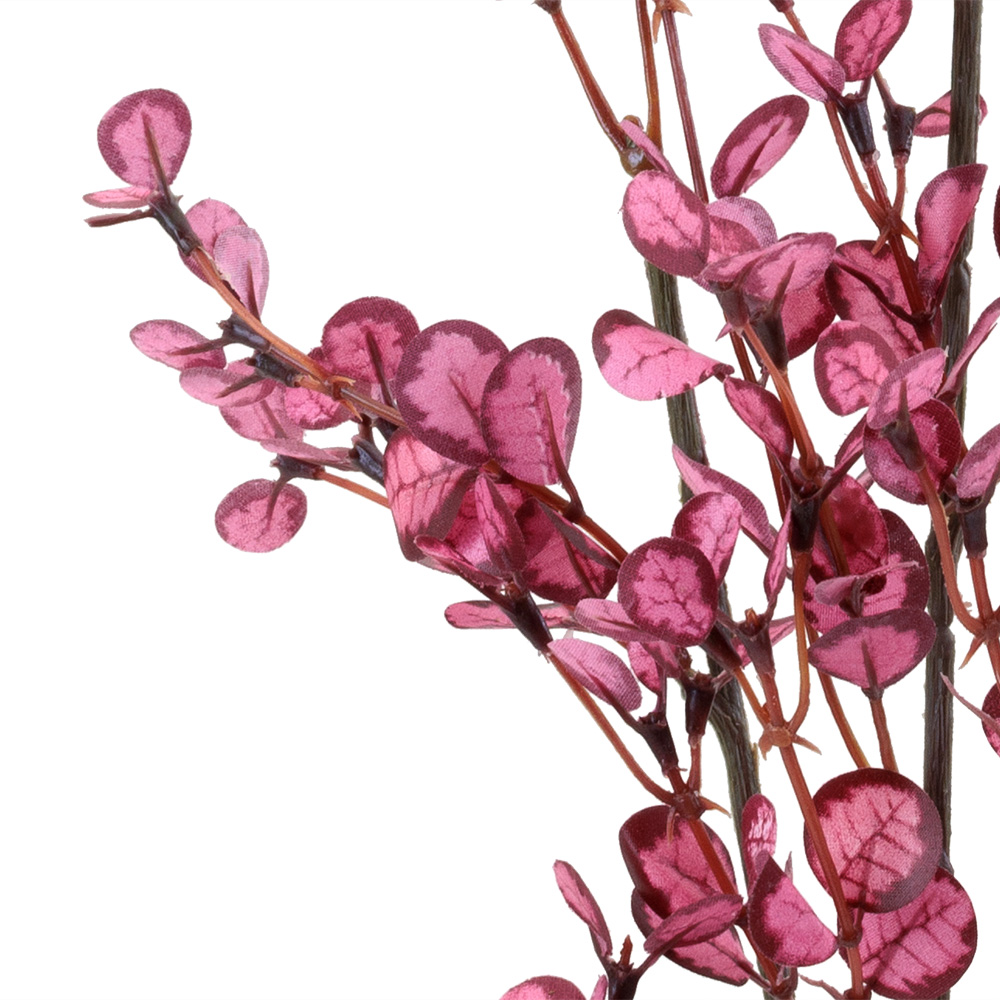 BUTTON LEAF SPRAY,PINK ROSE