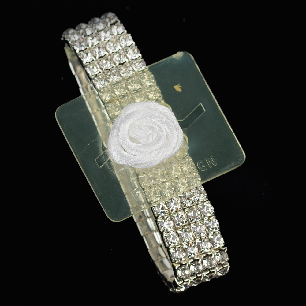 RHINESTONE WRIST,SILVER