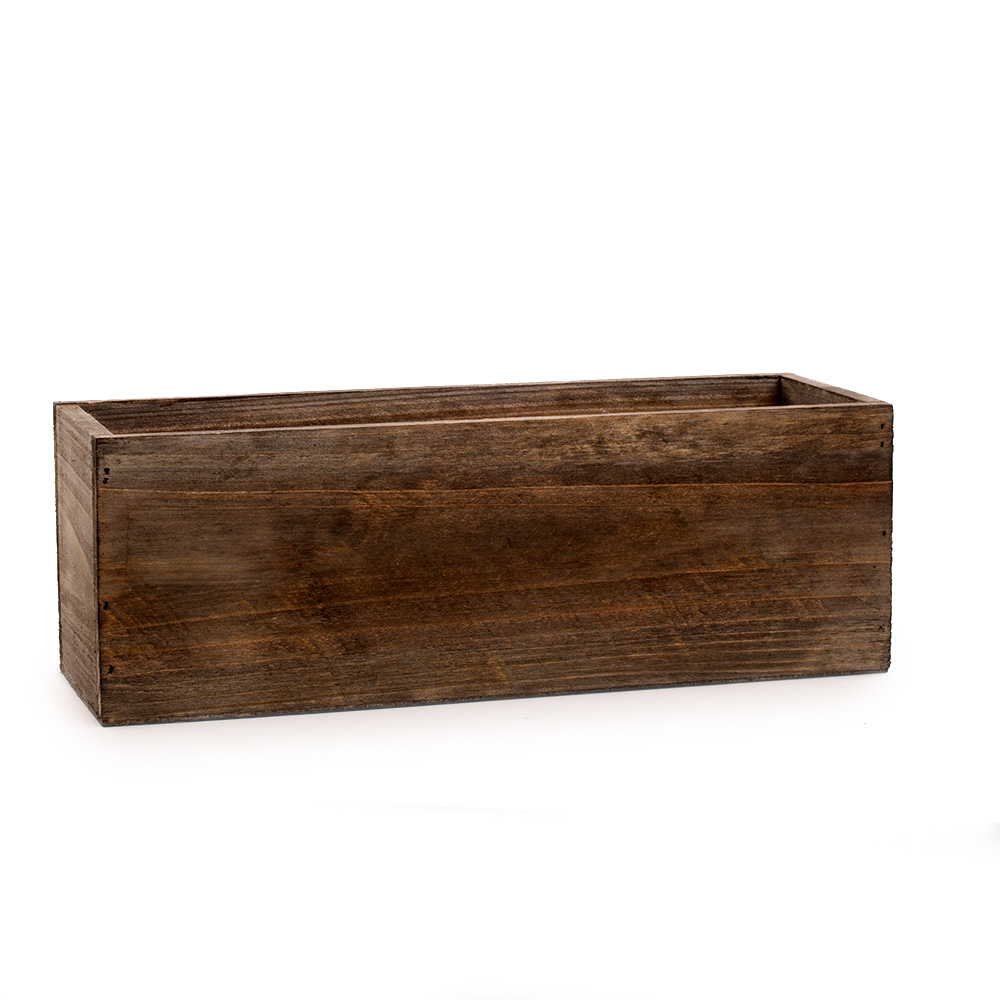 11.25X3.5X4"WOODBOX,BRN