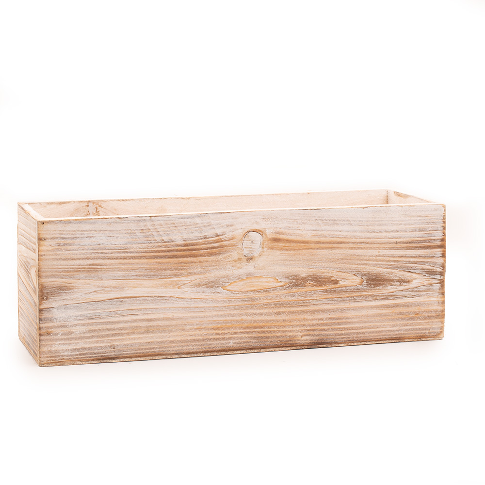 11.25X3.5X4"WOODBOX,WHI