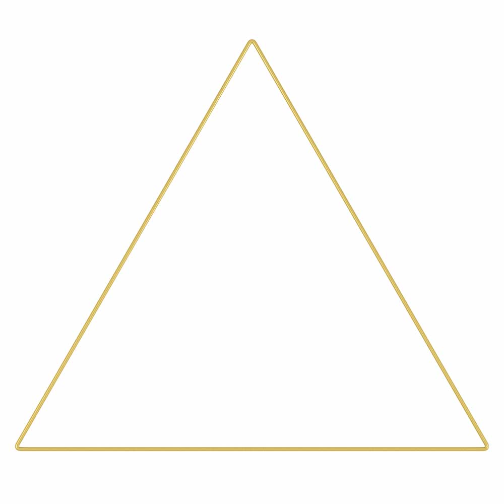 12" GOLD METAL TRIANGLE