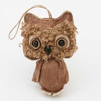 FABRIC OWL ORNAMENT