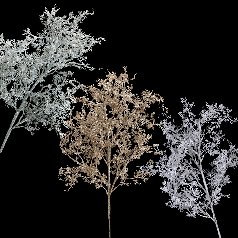 28" GLITTERED CEDAR SPRAY