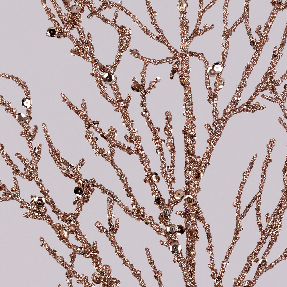 21" ICED TWIG SPRAY,RSEGOL