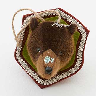 FABRIC BEAR ORNAMEN
