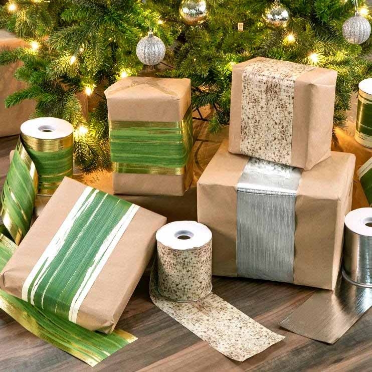 4" Faux Greenery Ribbon Floral Supply Syndicate Floral Gift Basket