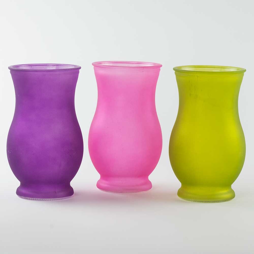 Glass 7" Vase, Bright Colors Floral Supply Syndicate Floral Gift