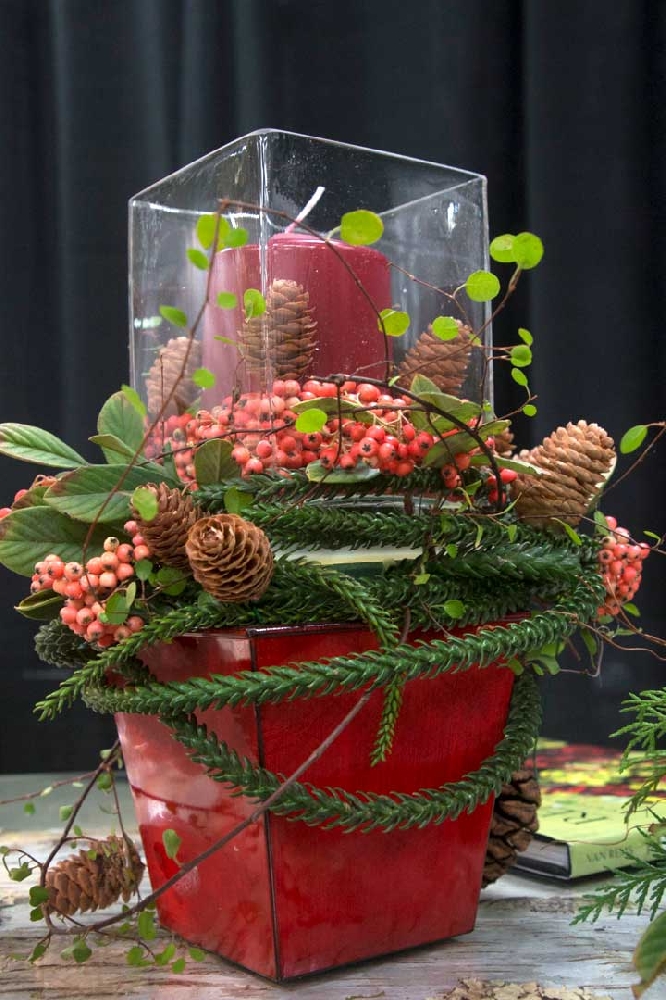 5" Plastic Container Floral Supply Syndicate Floral Gift Basket and