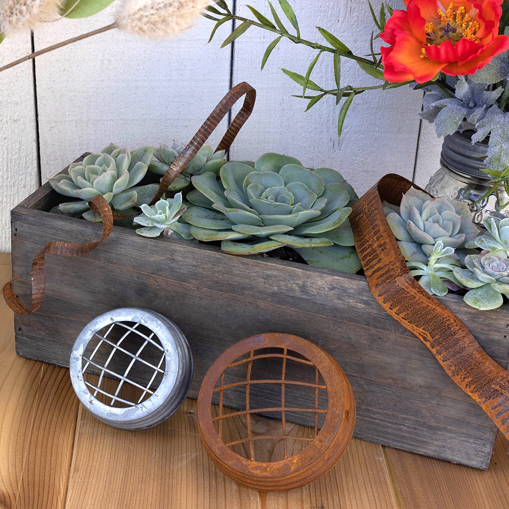 2.75" Rusty Mason Jar Lid Floral Supply Syndicate Floral Gift