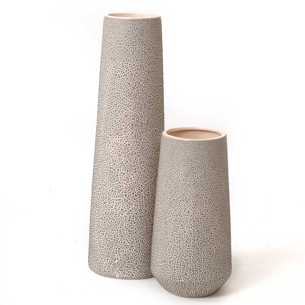 13.5x2.5"texture Cer. Vase Floral Supply Syndicate Floral Gift